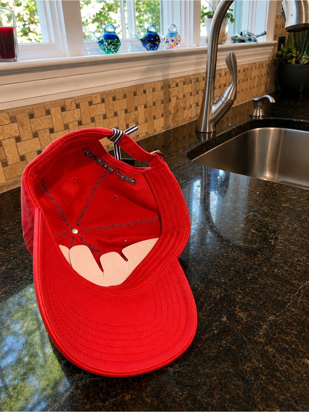 NWT Vineyard Vines x Grateful Dead Hat Red Dancing Bear Limited Edition - Picture 6 of 7